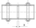 Coupling Staked Stop Small - Dimensions